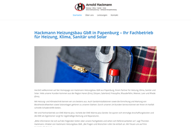 hackmann-heizungsbau.de - Wasserinstallateur Papenburg