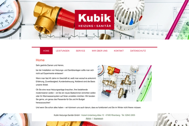 kubik-rheinberg.de - Wasserinstallateur Rheinberg