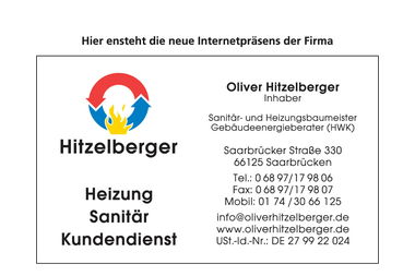 oliverhitzelberger.de - Wasserinstallateur Saarbrücken