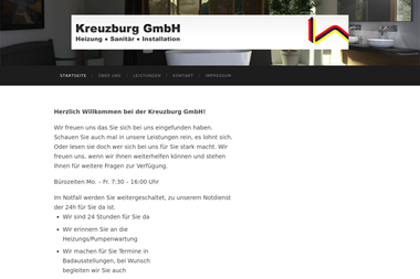kreuzburg-gmbh.com - Wasserinstallateur Sprockhövel
