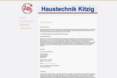 haustechnik-kitzig.de/Kontakt/Impressum.html - Wasserinstallateur Zittau