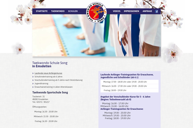 kampfsport-muensterland-song.de/taekwondo-schulen/emsdetten.php - Schule für Erwachsene Emsdetten