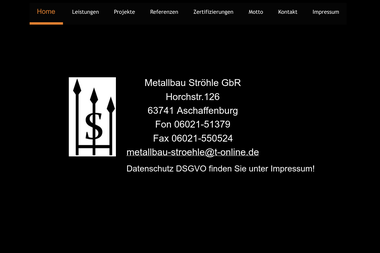 xn--metallbau-strhle-ywb.com - Schweißer Aschaffenburg