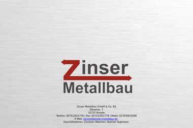 metallbau-zinser.de - Schweißer Rinteln