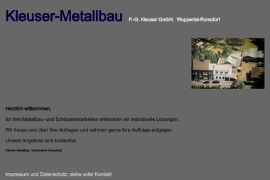 kleuser-metallbau.de - Schweißer Wuppertal