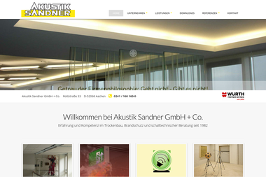 sandner-akustik.de - Spanndecken Aachen