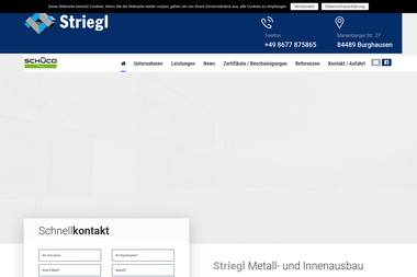 striegl-metallbau.de - Stahlbau Burghausen
