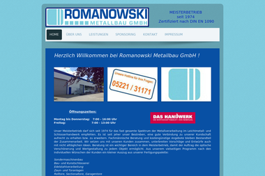 romanowski-metallbau.de - Stahlbau Herford