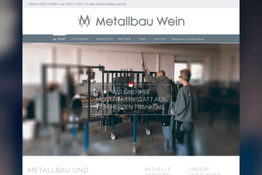 metallbau-wein.de - Stahlbau Herzogenaurach
