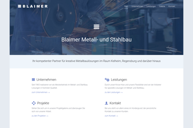 blaimer-metallbau.de - Stahlbau Kelheim
