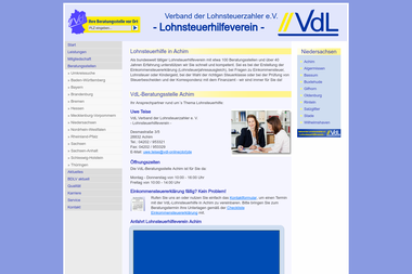 vdl-online.de/beratungsstellen-lohnsteuerhilfe/niedersachsen/achim - Steuerberater Achim