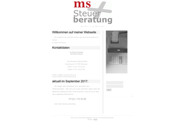ms-steuerberatung.de - Steuerberater Metzingen