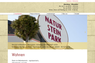 natur-stein-park.de - Straßenbauunternehmen Abensberg