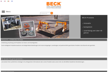 beck-kanal.de - Straßenbauunternehmen Bad Rappenau