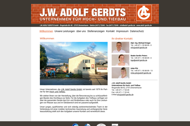 adolf-gerdts.de - Straßenbauunternehmen Bremerhaven