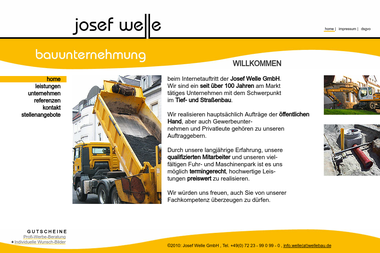 wellebau.de - Straßenbauunternehmen Bühl