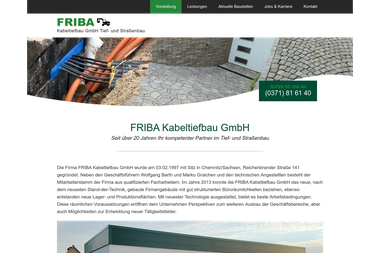 friba-kabeltiefbau.de - Straßenbauunternehmen Chemnitz