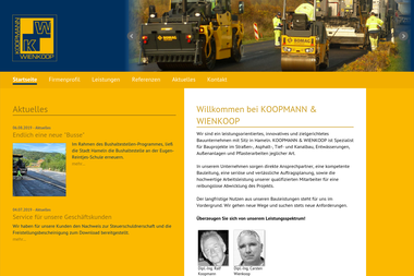 kw-hameln.de - Straßenbauunternehmen Hameln