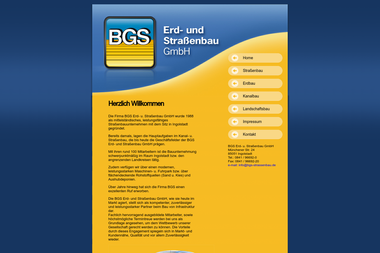 bgs-strassenbau.de - Straßenbauunternehmen Ingolstadt