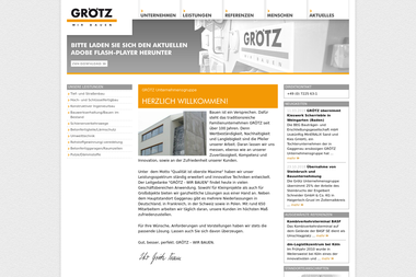 groetz.de - Straßenbauunternehmen Mannheim