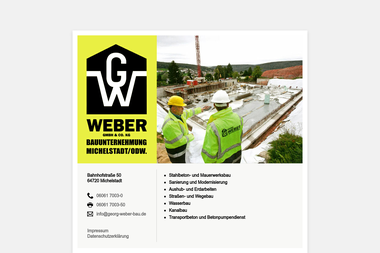 georg-weber-bau.de - Straßenbauunternehmen Michelstadt