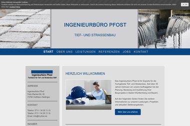 ib-pfost.de - Straßenbauunternehmen Nördlingen