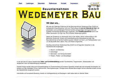 wedemeyer-bau.de - Straßenbauunternehmen Osterode Am Harz