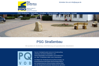 psg-strassenbau.de - Straßenbauunternehmen Peine