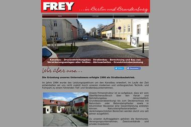 frey-bauunternehmen.de - Straßenbauunternehmen Potsdam