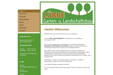 luebbe-gartenbau.de - Straßenbauunternehmen Quakenbrück