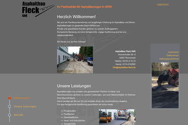 asphaltbau-fleck.de - Straßenbauunternehmen Remscheid