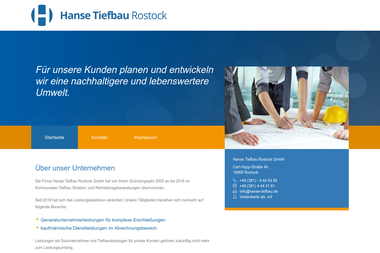 hanse-tiefbau.com - Straßenbauunternehmen Rostock