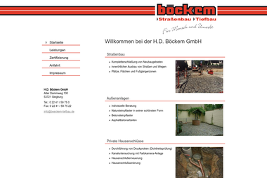 boeckem-tiefbau.de - Straßenbauunternehmen Siegburg