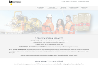 leonhard-weiss.de - Straßenbauunternehmen Sinsheim