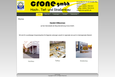 crone-gmbh.de - Straßenbauunternehmen Velbert