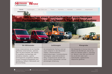 witzke.de - Straßenbauunternehmen Wolfsburg