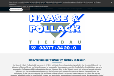 haase-pollack.de - Straßenbauunternehmen Zossen