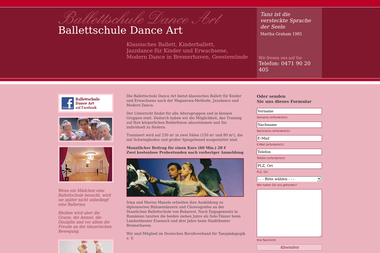 ballettschule-danceart.de - Tanzschule Bremerhaven