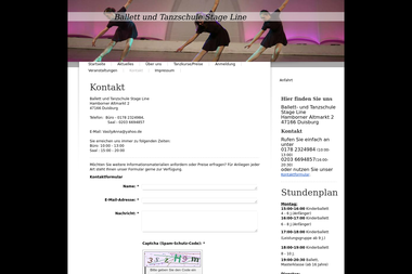 ballett-und-tanzschule-stage-line.de/kontakt - Tanzschule Duisburg