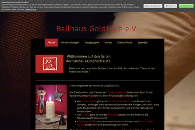 www2.ballhaus-goldfisch.de - Tanzschule Greifswald