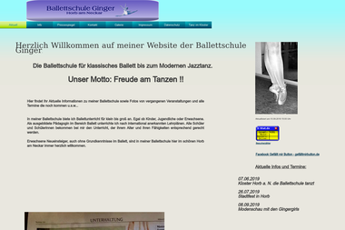 ballettschule-ginger.de - Tanzschule Horb Am Neckar
