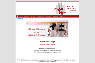 ballettschule-lemgo.de - Tanzschule Lemgo