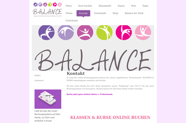 balance-neumarkt.de/kontakt - Tanzschule Neumarkt In Der Oberpfalz
