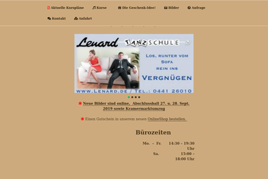 lenard.de - Tanzschule Oldenburg