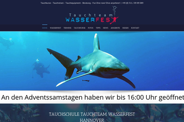 tauchteam-wasserfest.de - Tauchschule Hannover