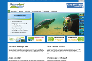 naturagart-tauchpark.de - Tauchschule Ibbenbüren