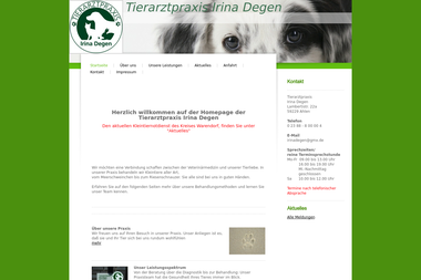 tierarztpraxis-degen.de - Tiermedizin Ahlen