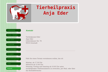 tierheilpraxis-eder.de/kontakt - Tiermedizin Arnstadt