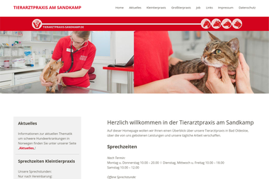 tierarztpraxis-sandkamp.de - Tiermedizin Bad Oldesloe