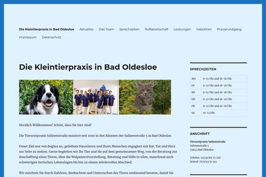 tierarztpraxis-salinenstrasse.de - Tiermedizin Bad Oldesloe